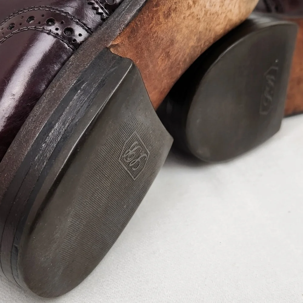 Allen Edmonds McAllister Cognac Leather Oxford Dress Shoes